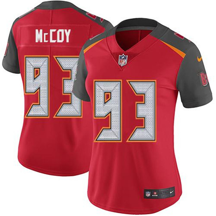  Buccaneers 93 Gerald McCoy Red Women Vapor Untouchable Limited Jersey