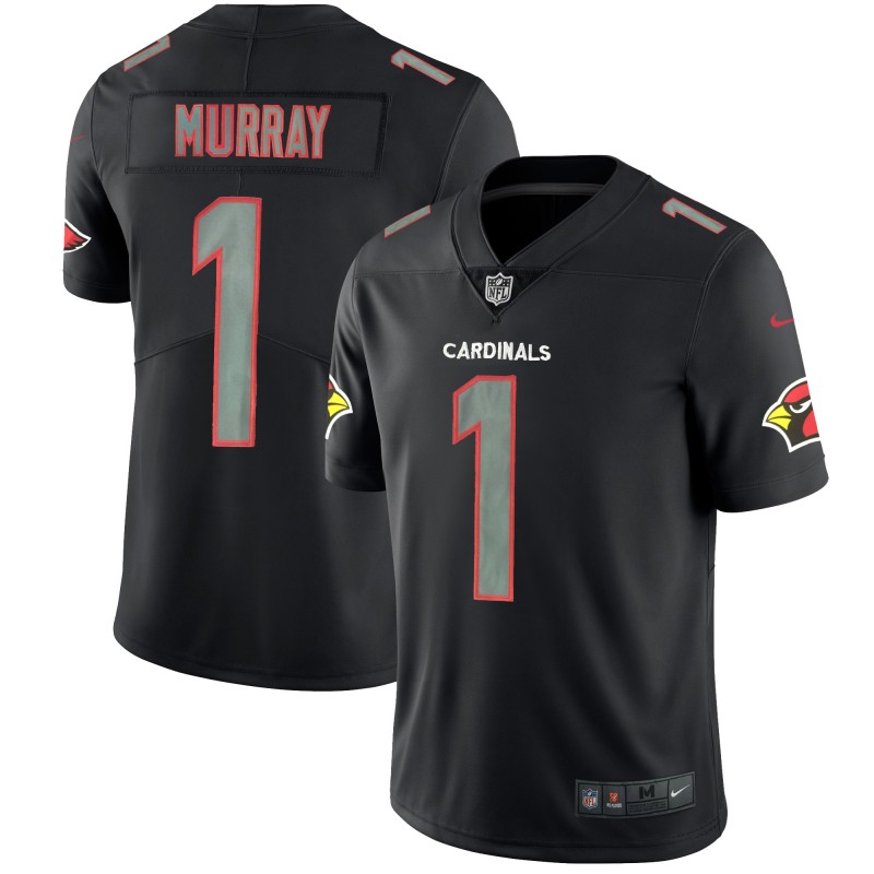 Nike Cardinals 1 Kyler Murray Black Impact Rush Limited Jersey