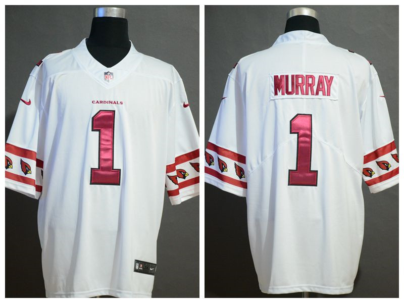 Nike Cardinals 1 Kyler Murray White Fashion Logo Vapor Untouchable Limited Jersey