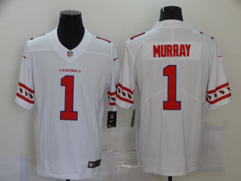 Nike Cardinals 1 Kyler Murray White Team Logos Fashion Vapor Limited Jersey