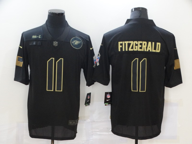 Nike Cardinals 11 Larry Fitzgerald Black 2020 Salute To Service Limited Jersey