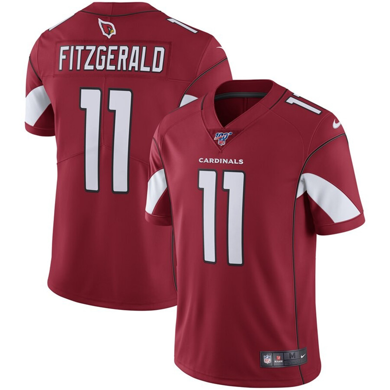 Nike Cardinals 11 Larry Fitzgerald Red 100th Season Vapor Untouchable Limited Jersey