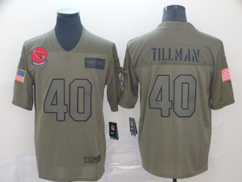 Nike Cardinals 40 Pat Tillman 2019 Olive Salute To Service Limited Jersey