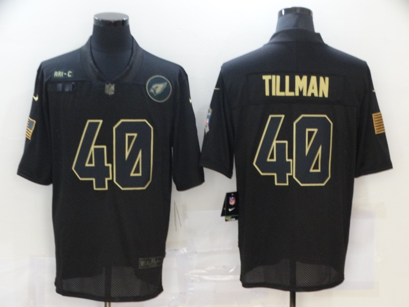 Nike Cardinals 40 Pat Tillman Black 2020 Salute To Service Limited Jersey