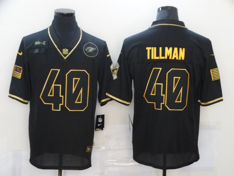 Nike Cardinals 40 Pat Tillman Black Gold 2020 Salute To Service Limited Jersey