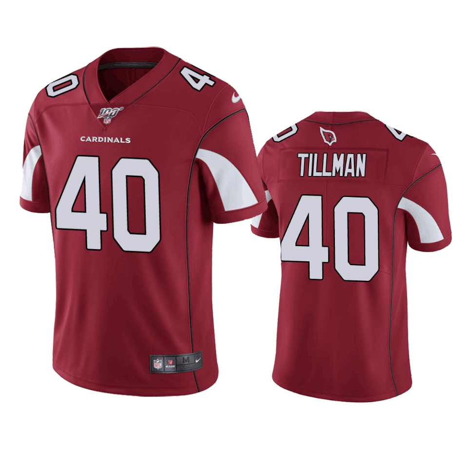 Nike Cardinals 40 Pat Tillman Red 100th Season Vapor Untouchable Limited Jersey