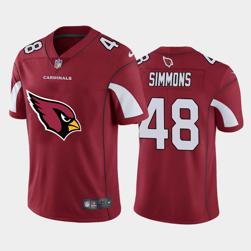 Nike Cardinals 48 Isaiah Simmons Red Team Big Logo Vapor Untouchable Limited Jersey