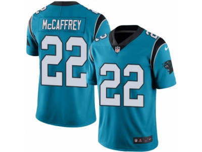  Carolina Panthers 22 Christian McCaffrey Limited Blue Rush NFL Jersey