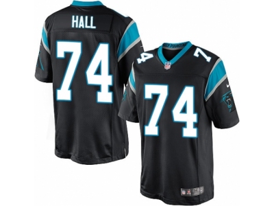  Carolina Panthers 74 Daeshon Hall Limited Black Team Color NFL Jersey