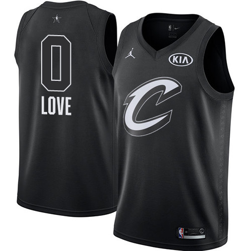  Cavaliers #0 Kevin Love Black NBA Jordan Swingman 2018 All Star Game Jersey