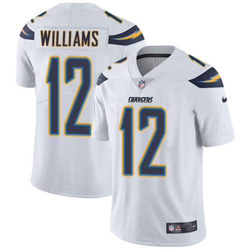  Chargers 12 Mike Williams White Vapor Untouchable Limited Jersey