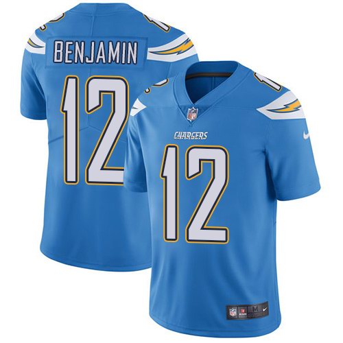  Chargers 12 Travis Benjamin Light Blue Vapor Untouchable Limited Jersey