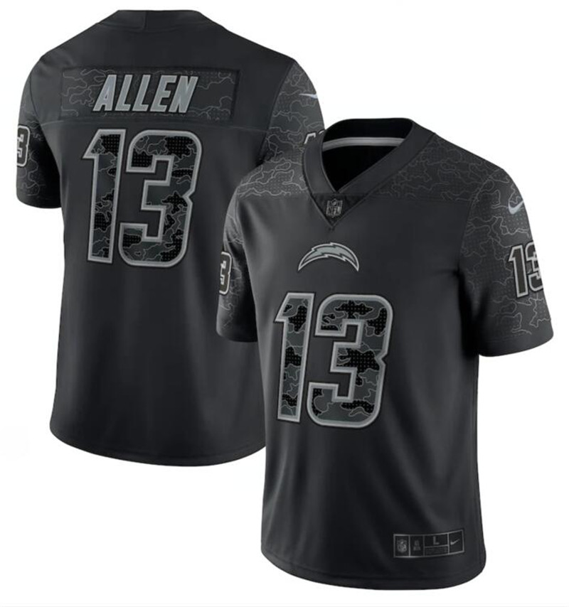 Nike Chargers 13 Keenan Allen Black RFLCTV Limited Jersey