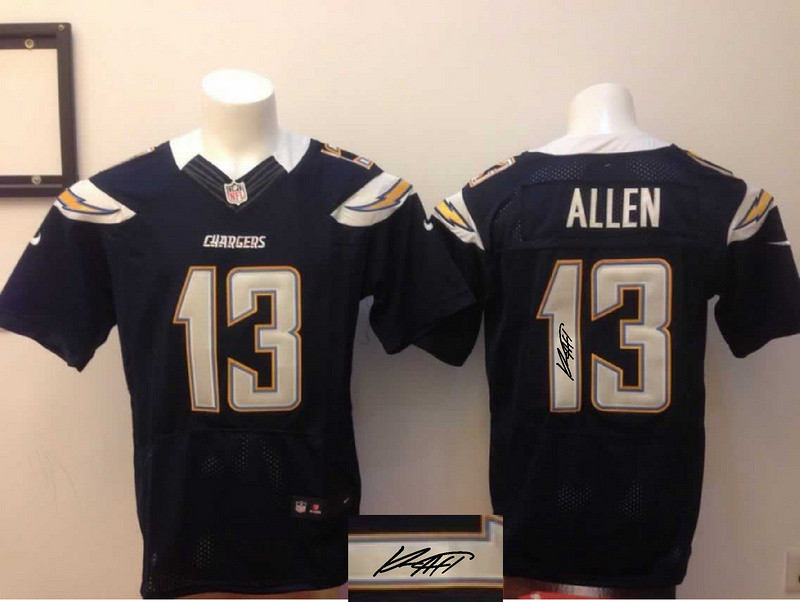  Chargers 13 Keenan Allen Dark Blue Signature Edition Elite Jersey