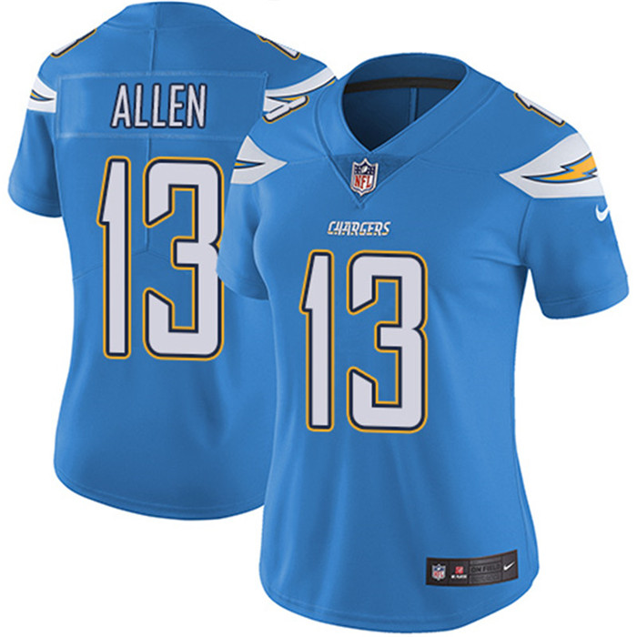  Chargers 13 Keenan Allen Light Blue Women Vapor Untouchable Limited Jersey