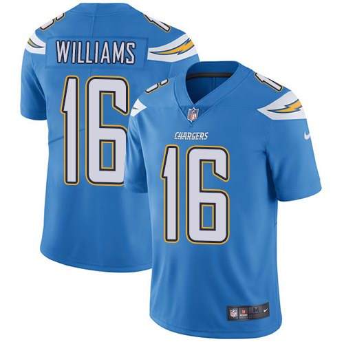  Chargers 16 Tyrell Williams Light Blue Vapor Untouchable Limited Jersey