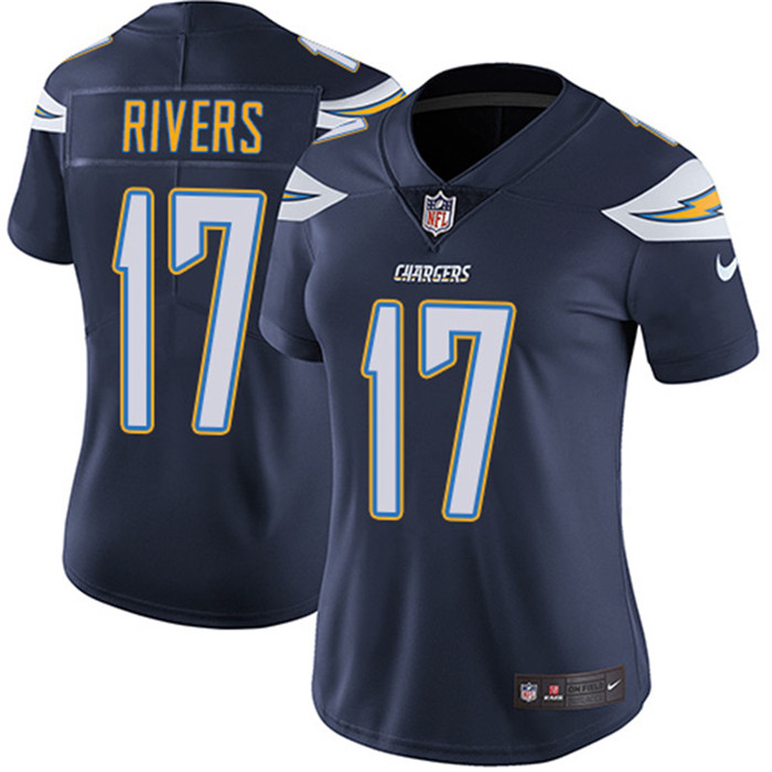  Chargers 17 Philip Rivers Navy Women Vapor Untouchable Limited Jersey