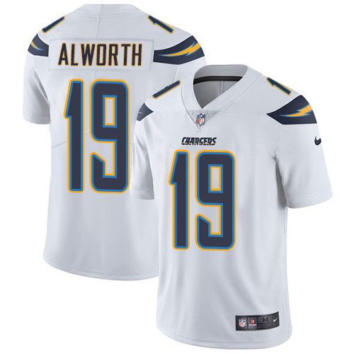  Chargers 19 Lance Alworth White Vapor Untouchable Limited Jersey