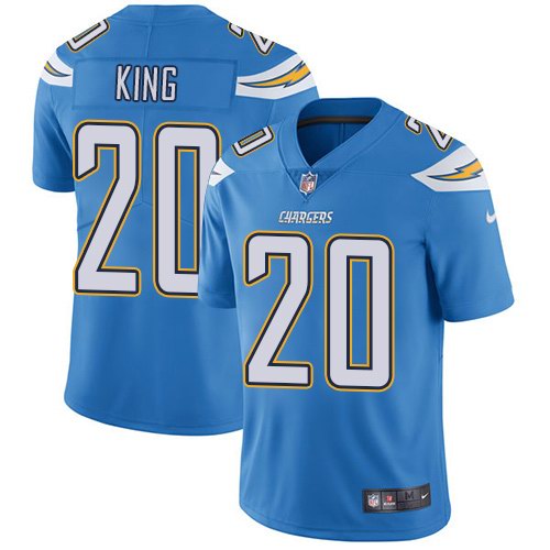  Chargers 20 Desmond King Light Blue Vapor Untouchable Limited Jersey