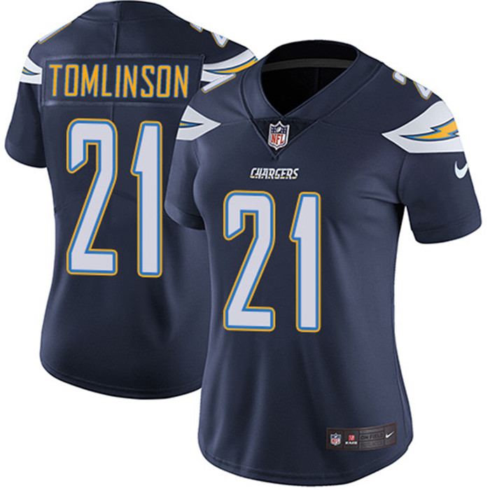  Chargers 21 LaDainian Tomlinson Navy Women Vapor Untouchable Limited Jersey