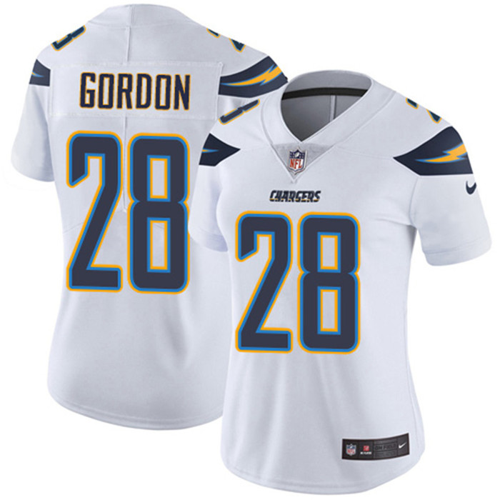  Chargers 28 Melvin Gordon White Women Vapor Untouchable Limited Jersey