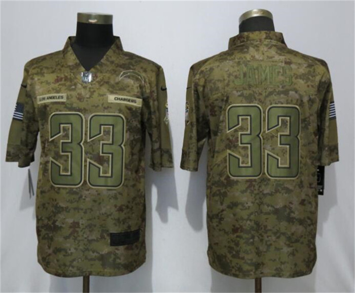  Chargers 33 Derwin James Camo Salute To Service Limited Jersey