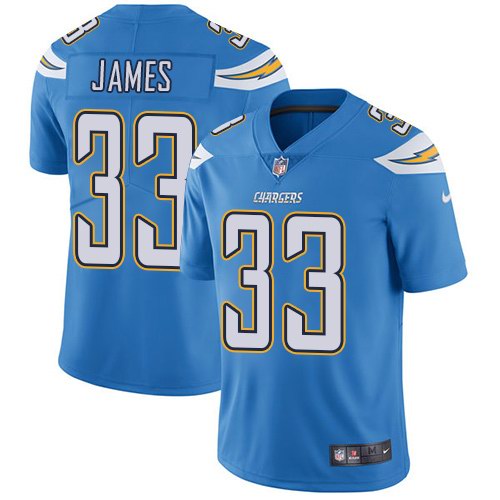  Chargers 33 Derwin James Light Blue Vapor Untouchable Limited Jersey