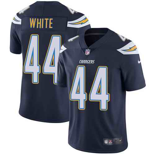  Chargers 44 Kyzir White Navy Vapor Untouchable Limited Jersey