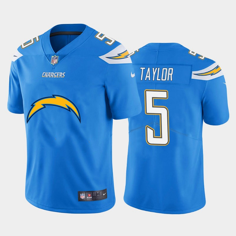 Nike Chargers 5 Tyrod Taylor Blue Team Big Logo Vapor Untouchable Limited Jersey