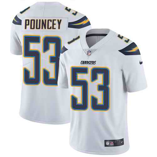  Chargers 53 Mike Pouncey White Vapor Untouchable Limited Jersey