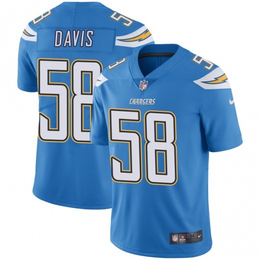 Nike Chargers 58 Thomas Davis Light Blue Vapor Untouchable Limited Jesrey