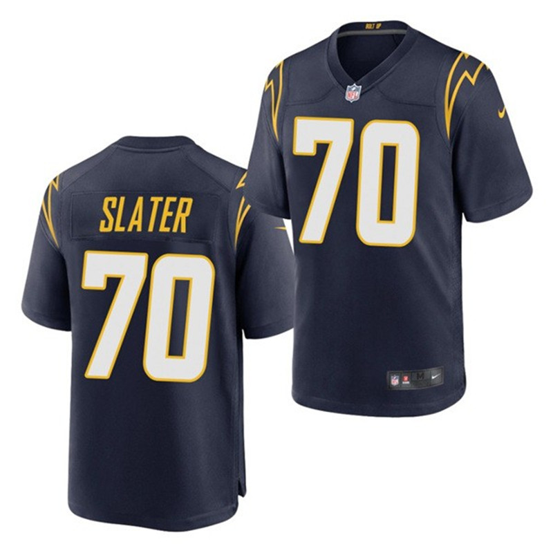 Nike Chargers 70 Rashawn Slater Navy 2021 Draft Vapor Limited Jersey