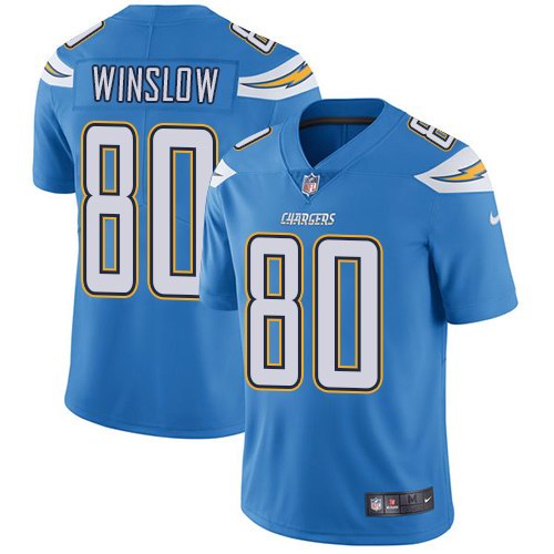  Chargers 80 Kellen Winslow Light Blue Vapor Untouchable Limited Jersey