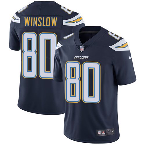  Chargers 80 Kellen Winslow Navy Vapor Untouchable Limited Jersey