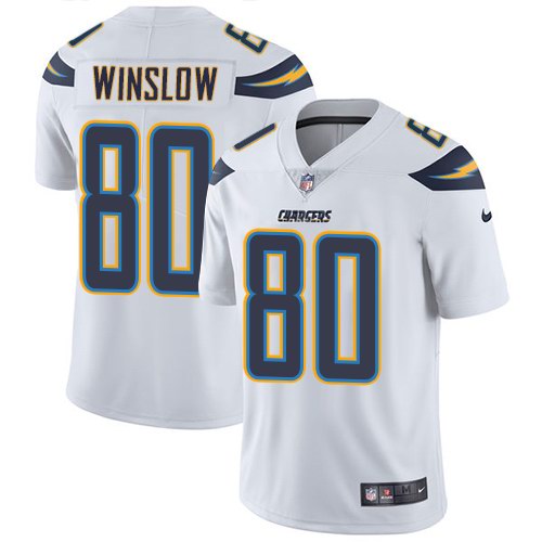  Chargers 80 Kellen Winslow White Vapor Untouchable Limited Jersey