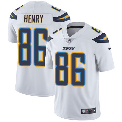  Chargers 86 Hunter Henry White Vapor Untouchable Limited Jersey