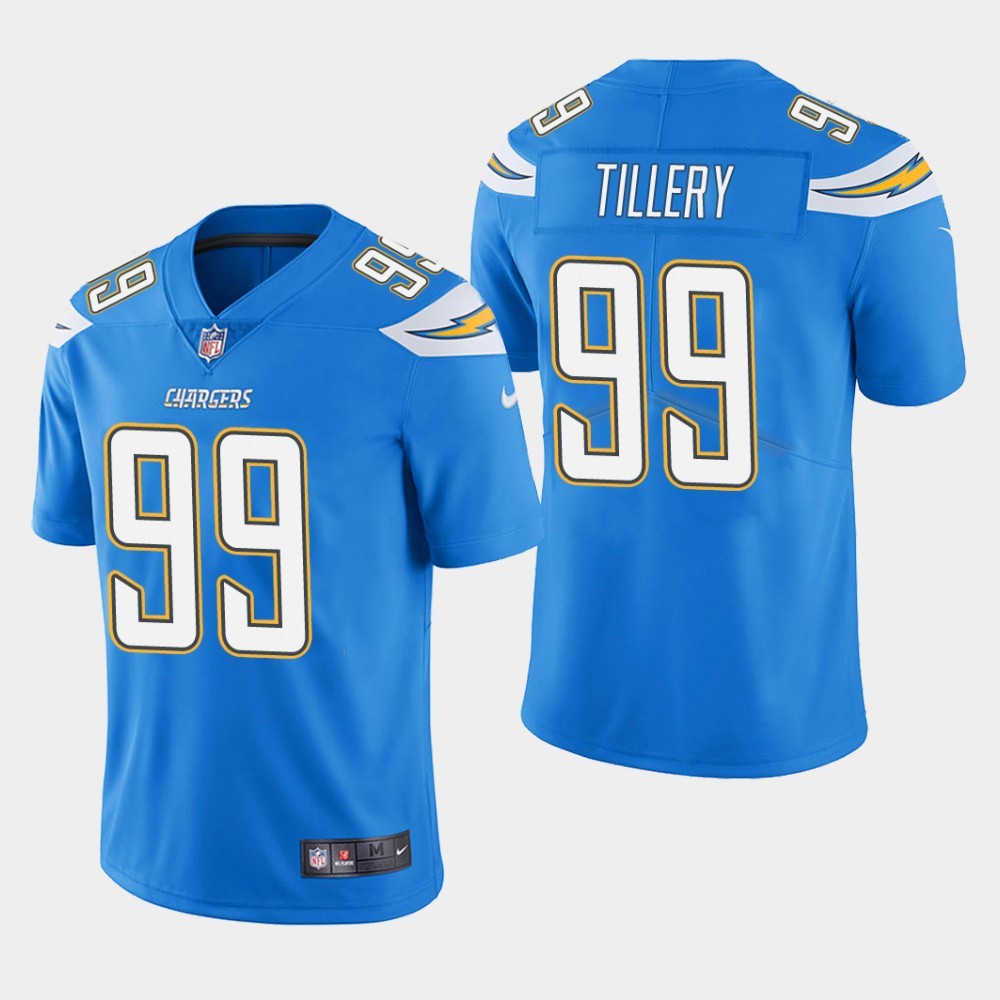 Nike Chargers 99 Jerry Tillery Blue 2019 NFL Draft First Round Pick Vapor Untouchable Limited Jersey