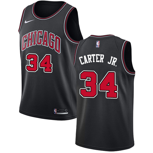  Chicago Bulls #34 Wendell Carter Jr Black NBA Swingman Statement Edition Jersey