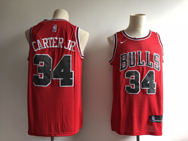  Chicago Bulls #34 Wendell Carter Jr Red NBA Swingman Statement Edition Jersey
