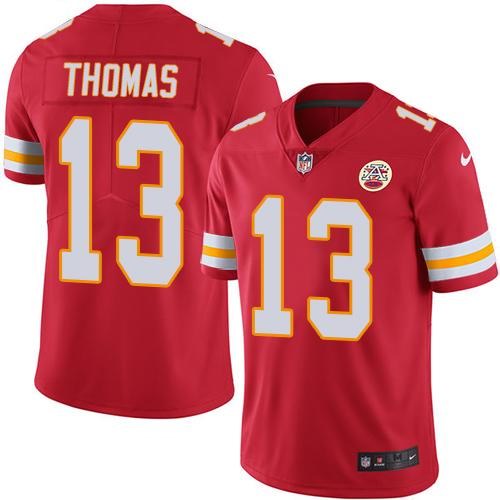  Chiefs 13 De'Anthony Thomas Red Vapor Untouchable Limited Jersey
