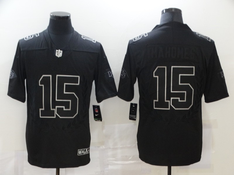 Nike Chiefs 15 Patrick Mahomes Black Commemorative Edition Vapor Untouchable Limited Jersey