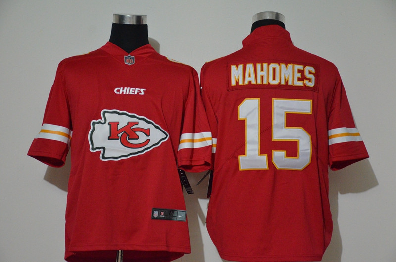 Nike Chiefs 15 Patrick Mahomes Red Team Big Logo Vapor Untouchable Limited Jersey