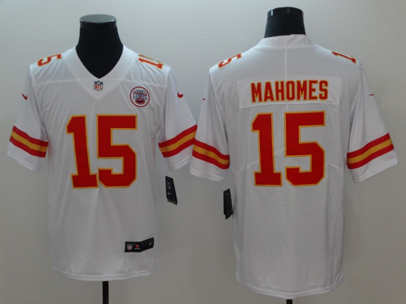  Chiefs 15 Patrick Mahomes White Youth Vapor Untouchable Limited Jersey