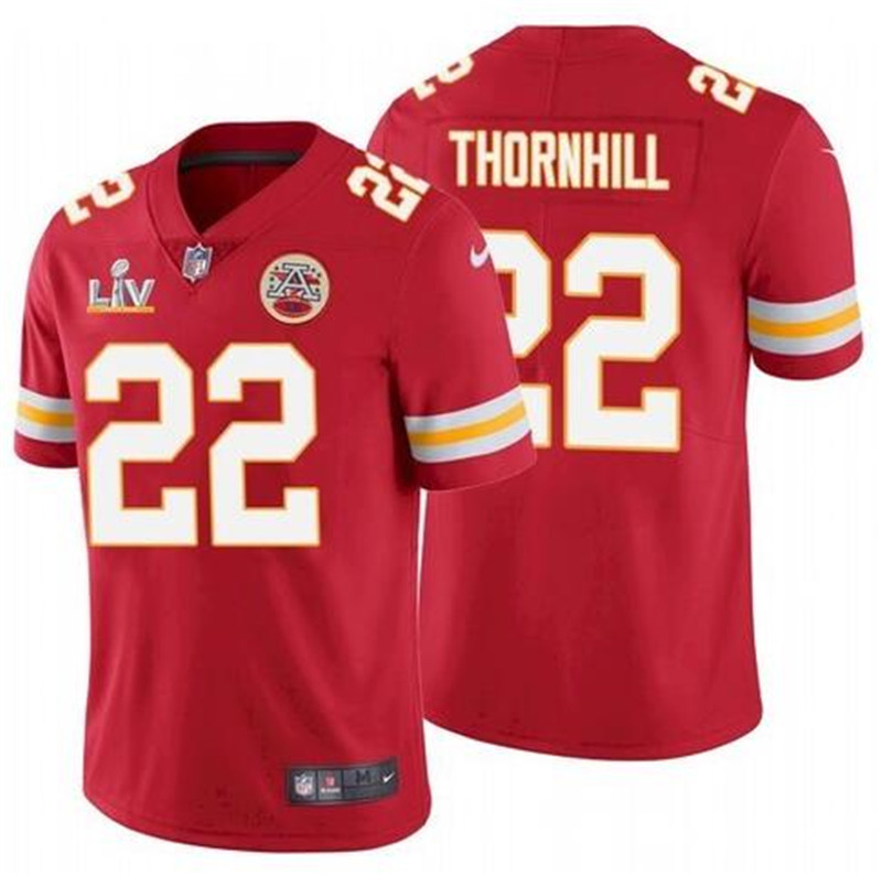 Nike Chiefs 22 Juan Thornhill Red 2021 Super Bowl LV Vapor Untouchable Limited Jersey