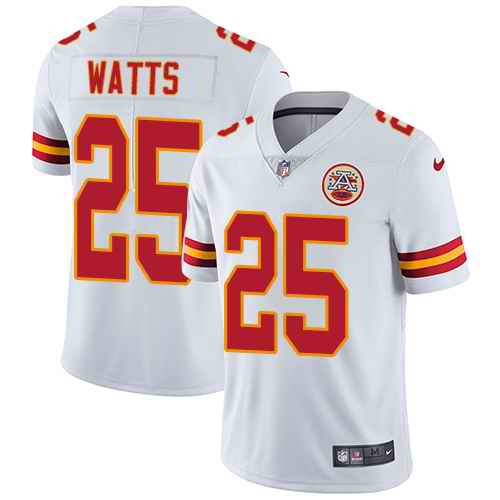  Chiefs 25 Armani Watts White Vapor Untouchable Limited Jersey