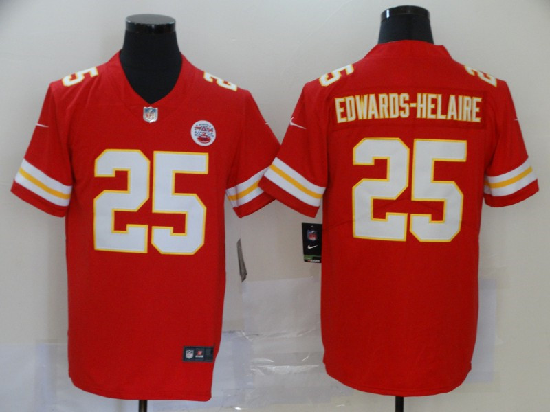 Nike Chiefs 25 Clyde Edwards Helaire Red 2020 NFL Draft First Round Pick Vapor Untouchable Limited Jersey