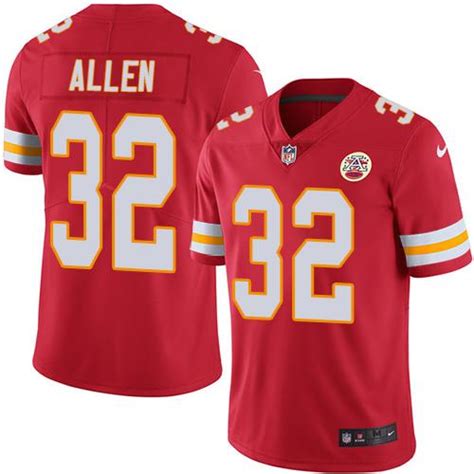  Chiefs 32 Marcus Allen Red Vapor Untouchable Limited Jersey