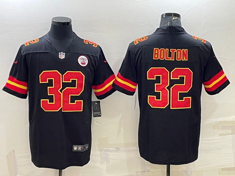 Nike Chiefs 32 Nick Bolton Black Vapor Untouchable Limited Jersey