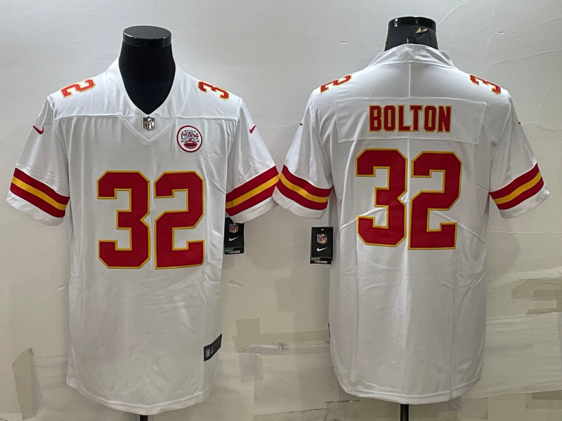 Nike Chiefs 32 Nick Bolton White Vapor Untouchable Limited Jersey