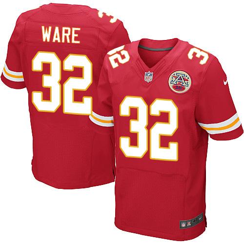  Chiefs 32 Spencer Ware Red Team Color Men Stitched NFL Elite Jersey